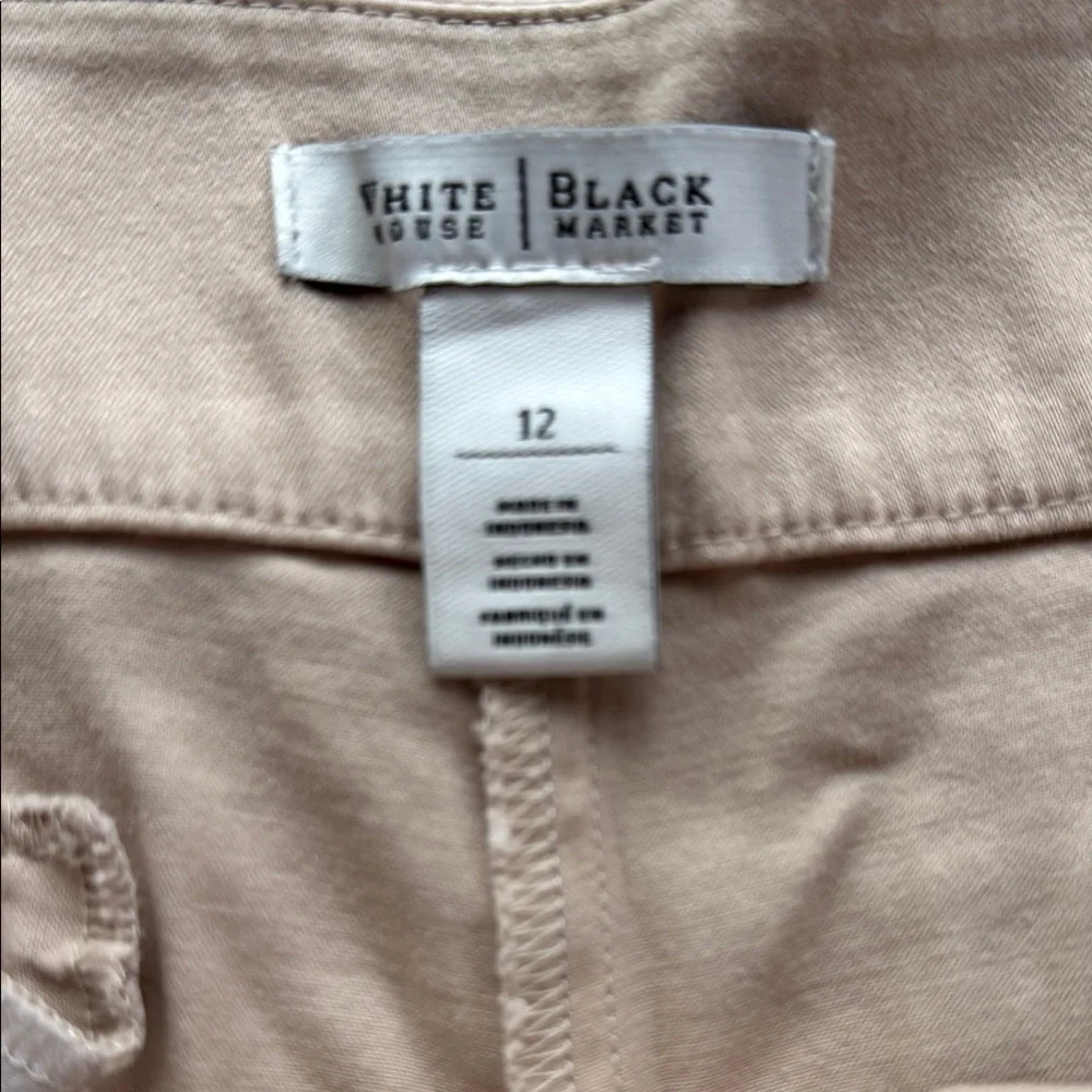 WHBM Tan Button-Accent Shorts - Picture 2 of 6